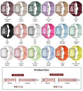 Cinturino in Silicone con Fibbia a Farfalla Arcobaleno a Pois Colorati per Apple Watch 10, Braccialetto Sportivo per Apple Ultra 8 7 6 5 4 <span class=keywords><strong>3</strong></span> 2 SE - Product Image 2