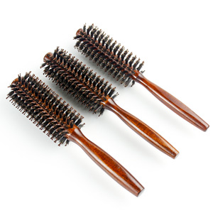 Peigne à cheveux à trois rangées de poils de sanglier moelleux, logo personnalisé, peigne à queue pointue pour <span class=keywords><strong>la</strong></span> coiffure - Product Image 1