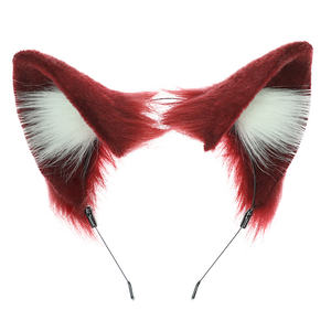 Oreilles de chat (pain en forme d'oreille de chat cuit à la vapeur) cerceau de <span class=keywords><strong>cheveux</strong></span> renard décoration de <span class=keywords><strong>cheveux</strong></span> en peluche simulation de coeur de fille désir pur - Product Image 3