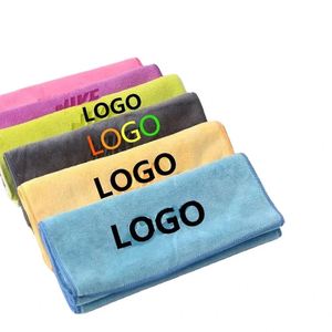 Serviettes absorbantes à séchage rapide avec logo personnalisé, pour le yoga, la gym, le fitness, les clubs, serviettes de sport en microfibre pour absorber la transpiration - Product Image 1