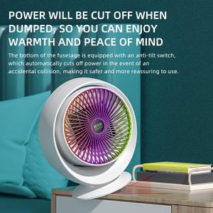 Quạt sưởi điện di động thiết kế mới, máy sưởi mini PTC cho mùa đông, có chức năng bảo vệ quá nhiệt, dùng cho phòng, xe RV và ngoài trời - Product Image 5