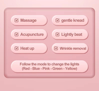 Appareil de raffermissement du visage en forme de V, léger, à piles électriques USB, télécommande, massage pétrissant, écran LCD, portable, tenu à la main