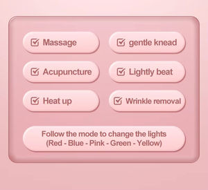 Masajeador Facial Eléctrico USB Ligero en Forma de V con Control Remoto, Masaje de Amasamiento, Pantalla LCD, Portátil - Product Image 6