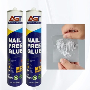 Colle liquide ultra-polymère à faible teneur en COV, forte, imperméable, sans clou, colle pour bois, blanche, transparente, beige - Product Image 2