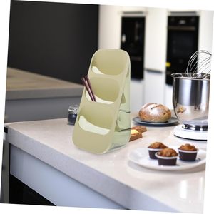 Support de rangement multifonctionnel en plastique pour baguettes de cuisine, organiseur de couverts avec séparateur - Product Image 5