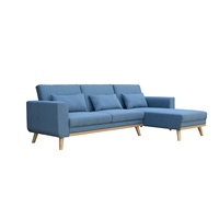 Modernes Design L-förmiges Eck-Memory-Foam-Sofa-Set für Wohnzimmer Stoffbezug Amerikanische Polsterung Schlafsofa