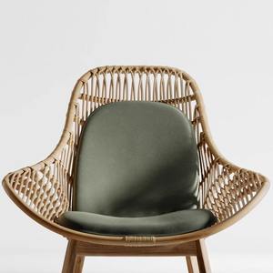 เก้าอี้หวายกลางแจ้งทันสมัย โครงอะลูมิเนียมอัลลอยด์รูปวงรี กันน้ำ สำหรับสวน - Product Image 3