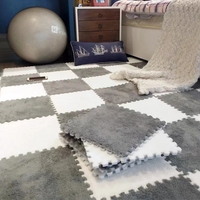 Vente en gros pas cher prix jouets eva mousse puzzle tapis 10 pcs doux peluche tapis pour enfants chambre d'enfants garder au chaud tapis de jeu