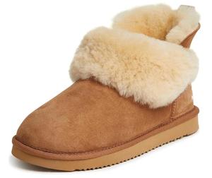 Bottes de neige d'hiver unisexes à plateforme classique en daim et fourrure de mouton pliables et moches pour hommes et femmes - Product Image 1