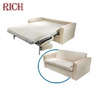 Meubles de salon populaires, canapé-lit moderne, canapé-lit pliable simple ou double, canapé convertible à double usage, style européen, canapé-lit beige