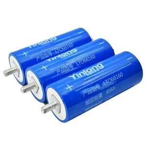 55Ah 40Ah 35Ah 30Ah 45Ah 66160 LTO66160K Cylindrical 2.3V Lithium Titanate Battery 60Ah Lto Battery Yinlong Lto