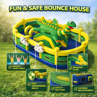 Château gonflable commercial sur le thème des dinosaures, en PVC, fournisseur personnalisé pour la location, les fêtes et les événements