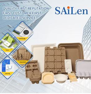 Emballage en pulpe moulée biodégradable recyclée pour la protection des produits électroniques de précision, antichoc, avec logo personnalisé en papier - Product Image 6