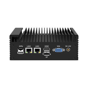 Intel N100คอมพิวเตอร์พีซีขนาดเล็ก4-core dual <span class=keywords><strong>2</strong></span> LAN อีเทอร์เน็ต6USB Windows 10 fanless อุตสาหกรรม NUC DDR5 4800MHz ssd/hdd สินค้าใหม่ - Product Image 1