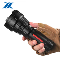 Lampe torche laser blanche super lumineuse pour extérieur, rechargeable par USB, lampe torche tactique LED, étanche, lampes torche porte-clés