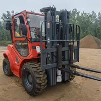 Chariot élévateur tout-terrain 4x4 moins cher avec cabine ROPS