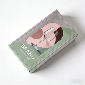 Boîte d'emballage en carton personnalisée <span class=keywords><strong>pour</strong></span> <span class=keywords><strong>verres</strong></span> <span class=keywords><strong>à</strong></span> vin rouge et gobelets transparents, boîte d'emballage <span class=keywords><strong>pour</strong></span> produits sur étagère - Product Image 3