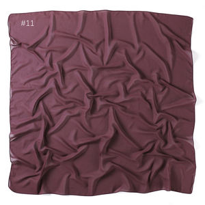 Gros stock beaucoup de couleur 90cm <span class=keywords><strong>carré</strong></span> grandes femmes poudre dorée Tudung mousseline de soie épaisse bulle malaisienne tête écharpe - Product Image 3
