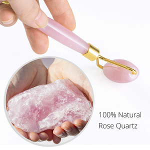 Nueva llegada de lujo <span class=keywords><strong>mujer</strong></span> productos de belleza rosa de cuarzo rosa Natural Jade cara masaje Facial de - Product Image 3