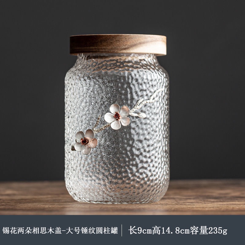 3 size Sealed cans cork glass bottle storage jar dry food Storage Container