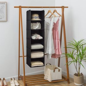 Organisateur suspendu à 6 étagères, rangement de placard amovible pour chambre à coucher, chambre d'enfant, salon - Product Image 4