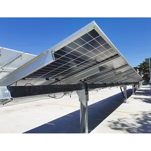 高効率ソーラーパネル500 kwソーラーシステム1ポートレート水平単軸ソーラーパネル自動追跡