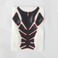 Autocollant décoratif à motif personnalisé, texture chromée, protection de réservoir en forme d'arête de poisson pour réservoir de carburant de moto