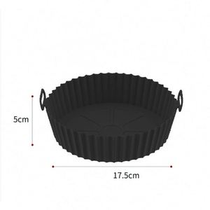 Plato Redondo de Silicona Antiadherente de Grado Alimenticio para Alta Temperatura, para Freidora de Aire, Uso Doméstico Transfronterizo, para Pollo Asado - Product Image 4