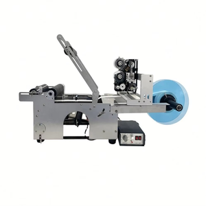 Nouvelle machine d'étiquetage manuelle pour bouteilles rondes, pour les produits alimentaires, les boissons, les produits chimiques, les cosmétiques - Product Image 1