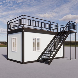Casa Contenedor Desmontable con Pared Cortina de Vidrio Prefabricada y Estructura de Acero Galvanizado, Lista para Usar, Modular, para Granja, Villa, Hotel, Apartamento - Product Image 3