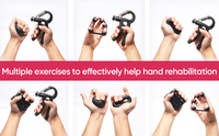 Kit de Entrenamiento de Resistencia Ajustable ZJFIT, Paquete de 5, Fortalecedor de Agarre para Antebrazos, Empuñaduras para Manos