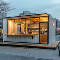 Conteneur multifonctionnel Façades commerciales de style maison à vendre Kiosques célèbres Internet Marchés de nuit Camions alimentaires mobiles