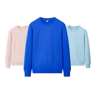 Personalización de los hombres 50% Algodón 50% poliéster Terry sudadera manga larga mezcla de algodón pulóver cuello redondo sudadera hombres - Product Image 1