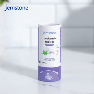 Emballage en tube de carton pour comprimés de dentifrice biodégradables personnalisés, emballage en tube cylindrique pour comprimés de lavage, tube en papier kraft de qualité alimentaire - Product Image 5