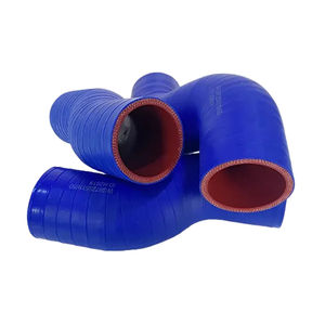 Tuyau en silicone automobile résistant aux hautes températures à coupe personnalisée manchon extérieur bleu intérieur rouge JUYAO modèle 1119123A0-3K660 - Product Image 5