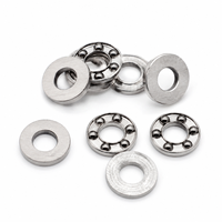 Rodamiento de Bolas de Empuje Plano F2.5-6, F2.5-6M 2.5x6x3mm, Rodamientos de Bolas Axiales Planos de Acero Cromado de Alta Velocidad y Alta Precisión en Miniatura