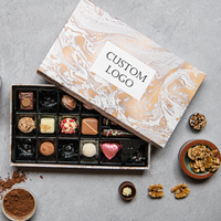 Nouveautés - Cadeaux pour la fête des mères et la Saint-Valentin - Boîte de truffes au chocolat à la fraise de luxe avec logo personnalisé