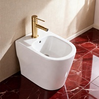 Robinet Mitigeur Bidet en Laiton Massif, Monocommande Eau Chaude et Froide pour Lavabo Bidet de Salle de Bain