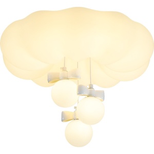 Lámpara de Techo Chuang Jijian Bubble Cloud para Dormitorio Principal, Estilo Crema, Moderna, Sencilla, Cálida y Romántica, Lámpara Incandescente para Habitación Infantil - Product Image 1