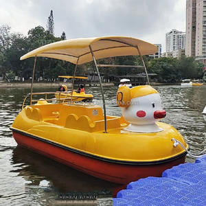 Bateau électrique <span class=keywords><strong>Canard</strong></span> à bec moche en fibre de verre épaissie, à double pédale, pour parc aquatique, tourisme panoramique et loisirs nautiques - Product Image 1