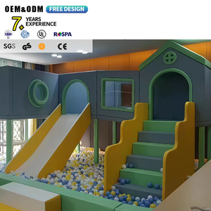 Atractivo diseño moderno de equipo de juegos infantiles suave para interiores, con pista de obstáculos temática para entretenimiento FEC. - Product Image 1