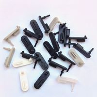 Cache-poussière étanche en silicone pour port de charge USB Type-C, noir/blanc/gris