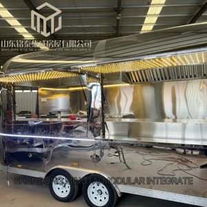 <span class=keywords><strong>Remorque</strong></span> alimentaire mobile de 4m 5m en acier inoxydable et aluminium, résistante à la rouille, <span class=keywords><strong>pour</strong></span> hot-dogs, frites et restauration rapide - Product Image 3