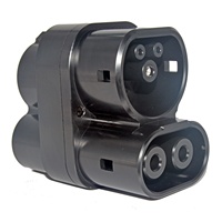 Adaptateur de charge rapide pour véhicules électriques 350A CCS1 vers CCS2 AC+DC, connecteur de charge pour véhicules électriques, SAE J1772 LEC 62196