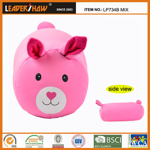 OEM Kids Cute Gifts Multi-option Animal Cartoon Cylinder Bolster Pillows Long <strong>Round</strong> Body Pillow for Toddler Hugging Napping Play - Product Image 3