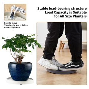 Support <span class=keywords><strong>à</strong></span> <span class=keywords><strong>roulettes</strong></span> pas cher <span class=keywords><strong>à</strong></span> vendre, <span class=keywords><strong>plateau</strong></span> rond en plastique <span class=keywords><strong>pour</strong></span> support de fleurs, intérieur et extérieur - Product Image 3