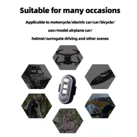 Lumière Stroboscopique avec Télécommande, Recharge USB, Lumière Avertissante LED RGB pour Avion, Moto, Voiture