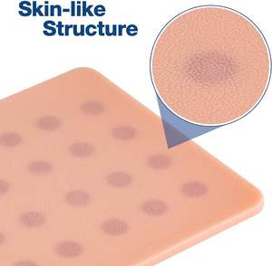 แผ่นทดสอบผิวหนัง 32 จุด โมดูลทดสอบผิวห<span class=keywords><strong>น</strong></span>ัง แผ่นฝึกฉีดยาเข้าใต้ผิวหนัง สำหรับฝึกเจาะเลือด แบบจำลองการศึกษาทางการแพทย์ - Product Image 2