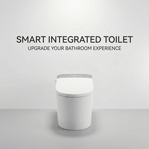 Inodoro Inteligente con Asiento Cerámico Calefactado, Taza Alargada, Descarga por Sifón, Sifón en Forma de S, Luz Nocturna, Sensor de Pie, Diseño Moderno - Product Image 6