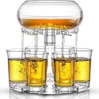 Offre Spéciale : Distributeur et support de 6 verres à shot avec verseurs automatiques